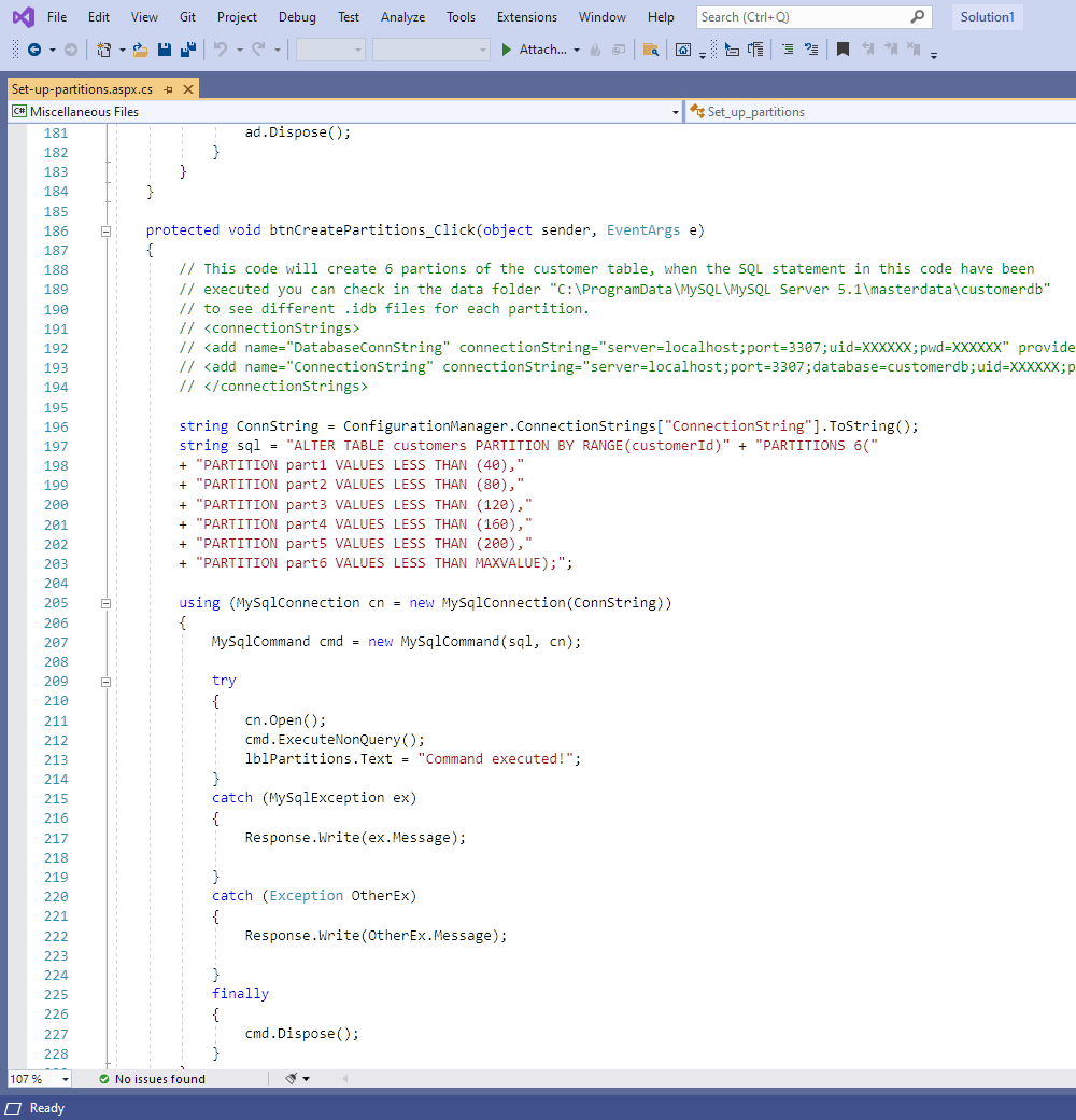 Bild av Partitionera en InnoDB tabell i MySQL (C#, VB och ASP.NET)